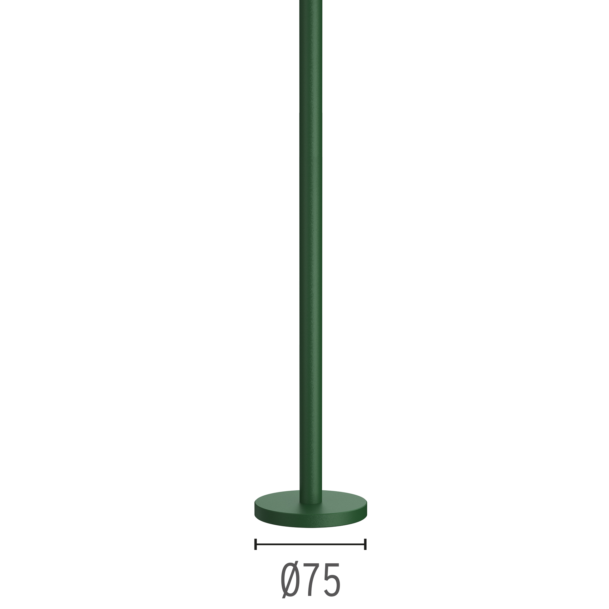 Pole with base H 300 mm Forest Green F004Z010012 accessory Flos